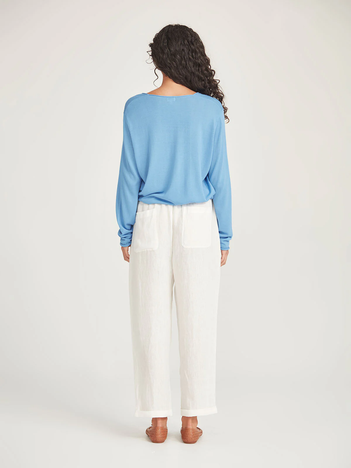 Sills Vinnie V Neck - Sky Blue