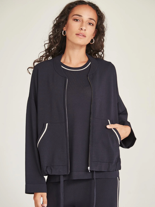 Sills Rumer Knit Bomber - Navy