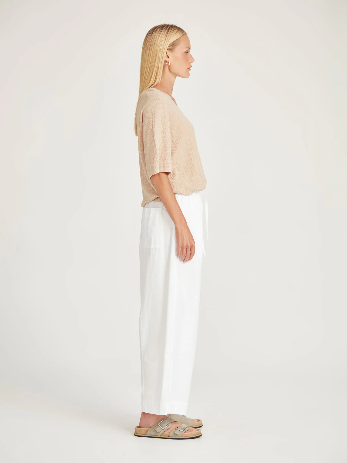 Sills Vera Boucle V Neck - Sand