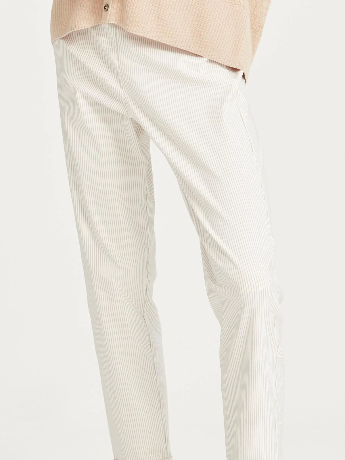 Sills Santorini Cuffed Hepburn Pant - Natural Stripe