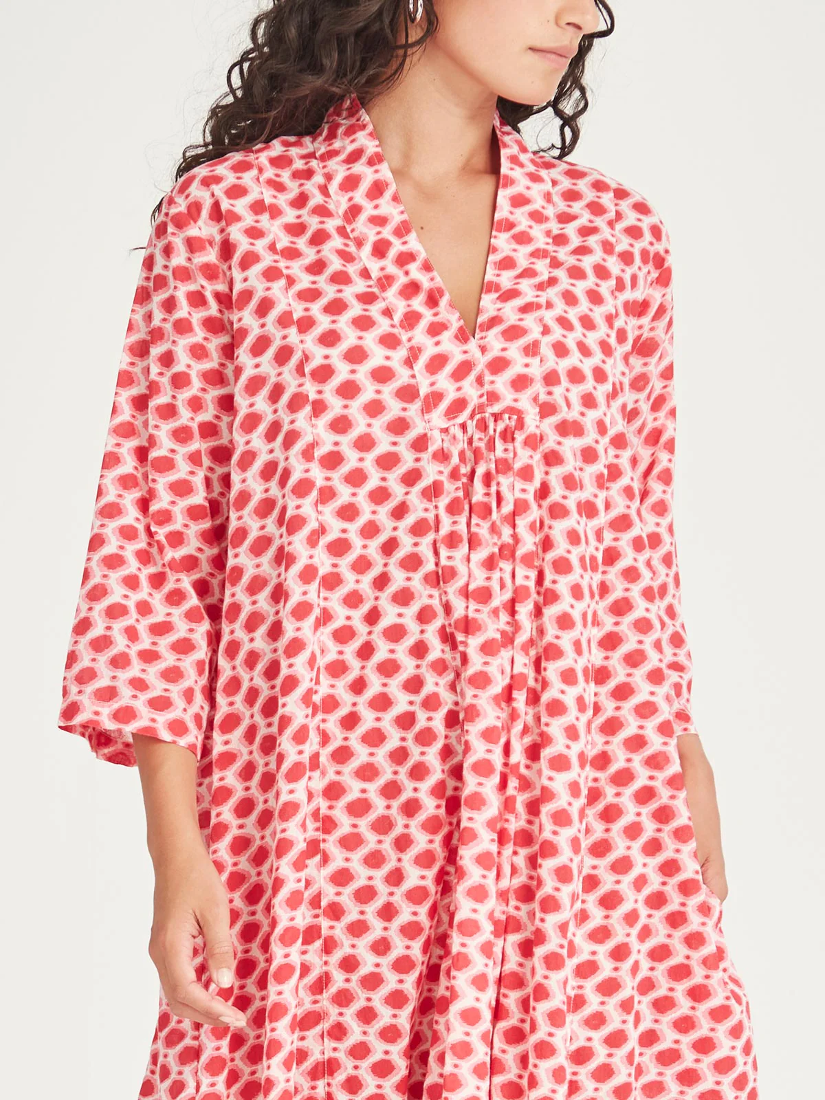 Sills Anjali Spot Dress - Pink Spot
