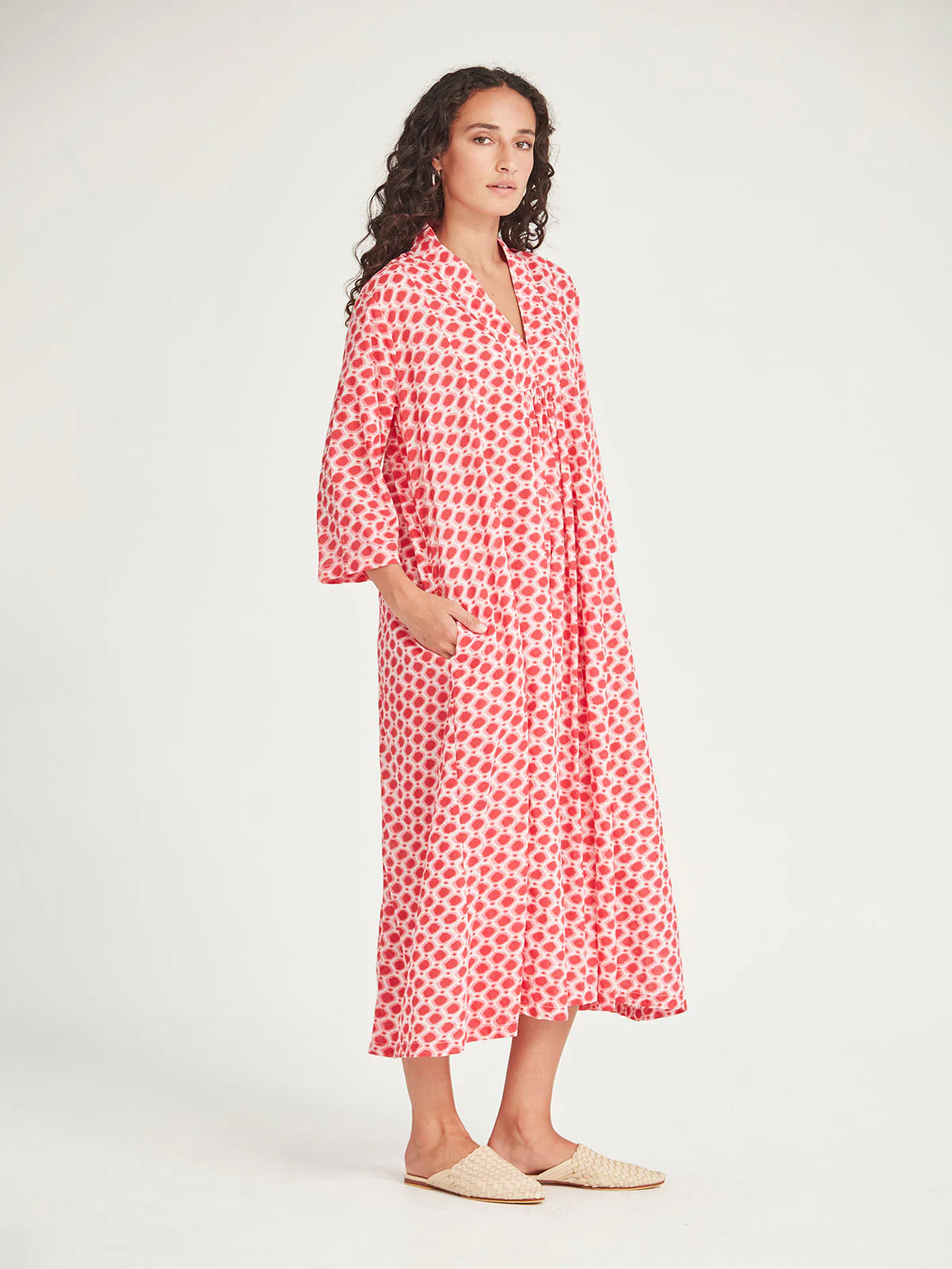 Sills Anjali Spot Dress - Pink Spot