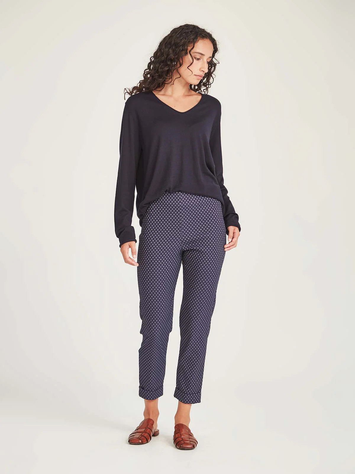 Sills Renata Sport Hepburn Pant - Navy Spot