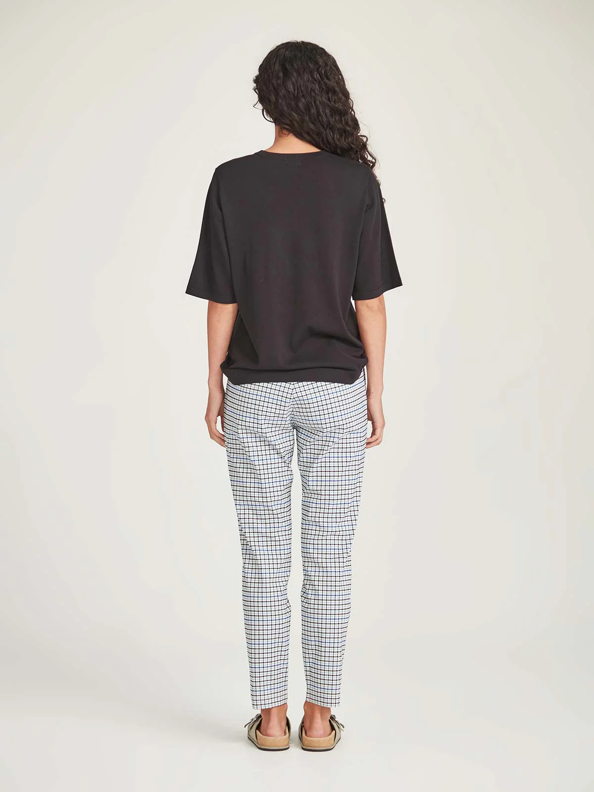 Sills Nautilus Check Emily Pant - Blue Check