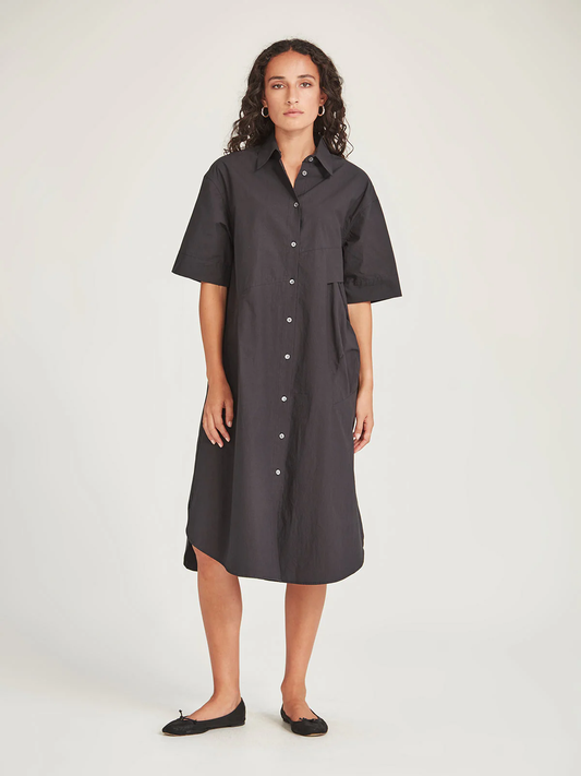 Sills Stefan Shirt Dress - Black