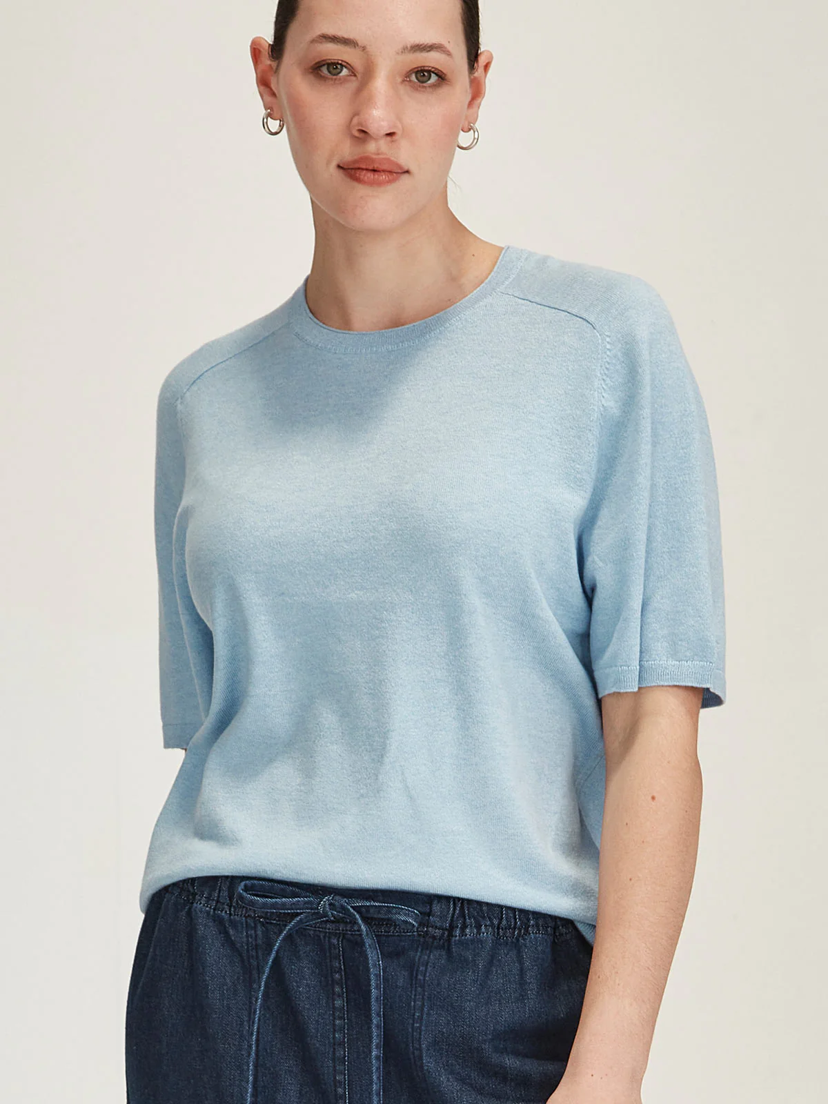 Sills Cecilia Knit Tee - Air Blue
