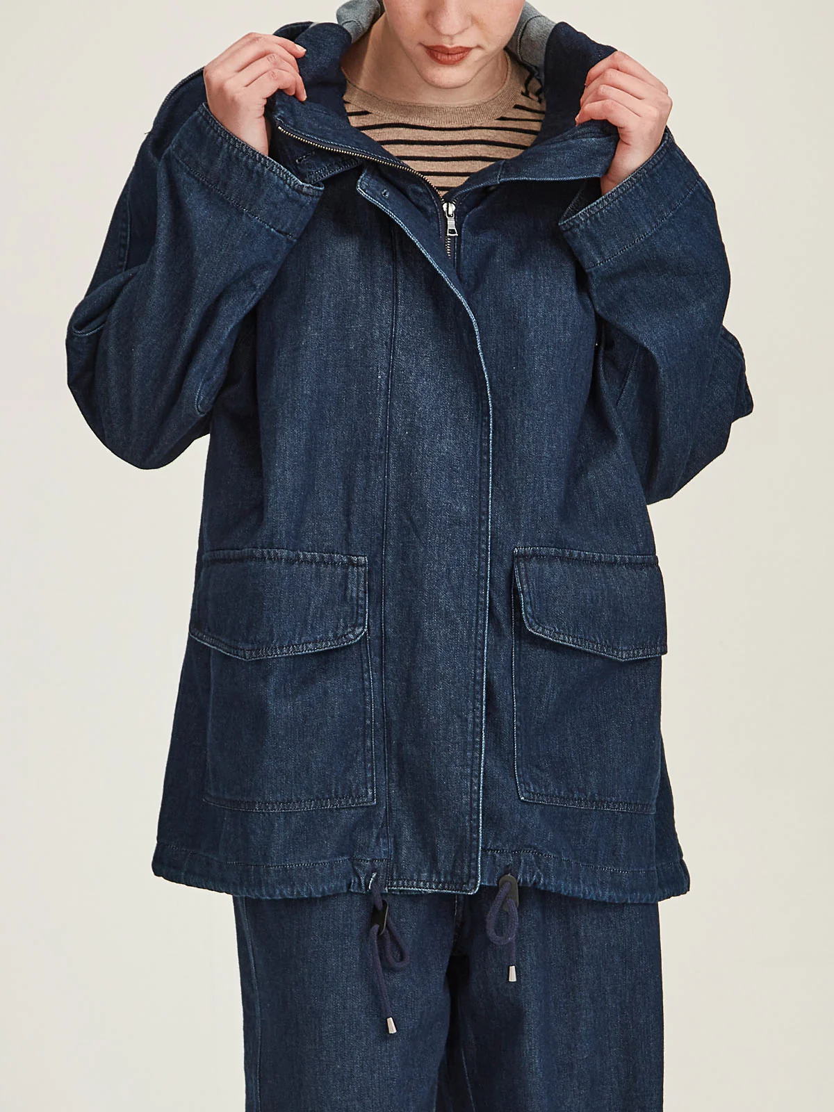 Sills Dover Denim Parka - Dark Wash