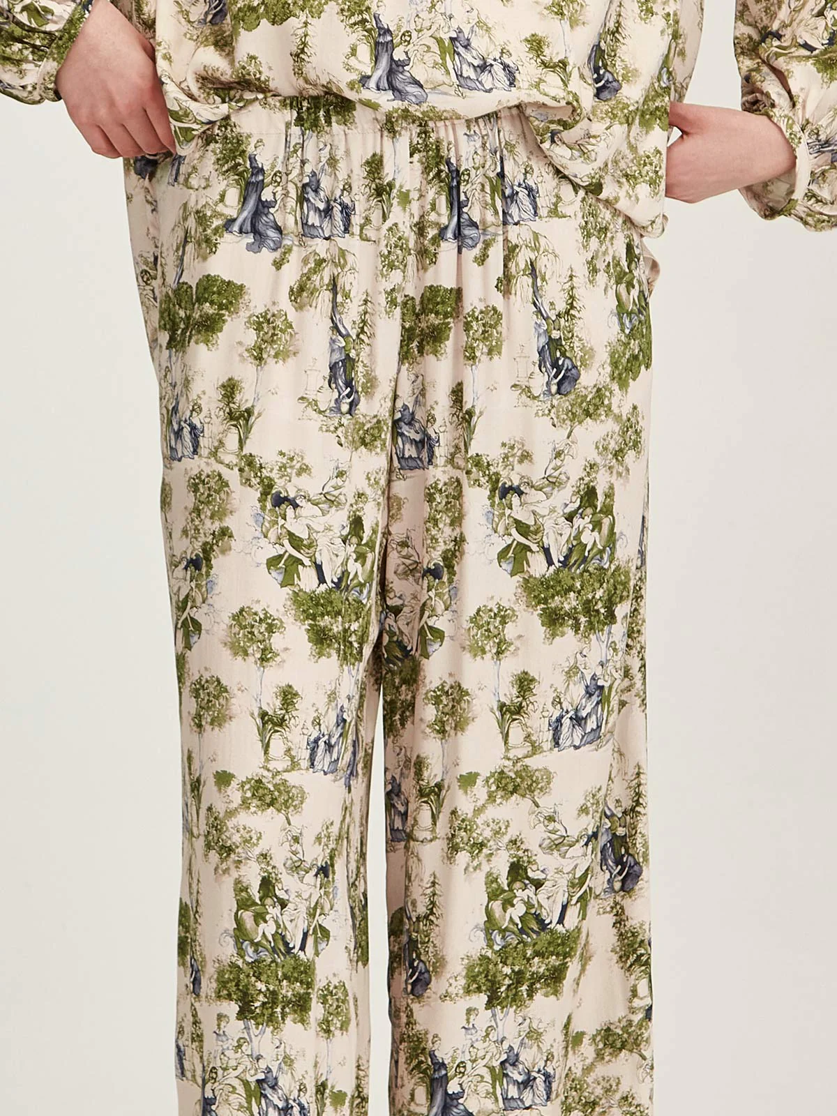 Sills Clara Print Pant - Moss Print