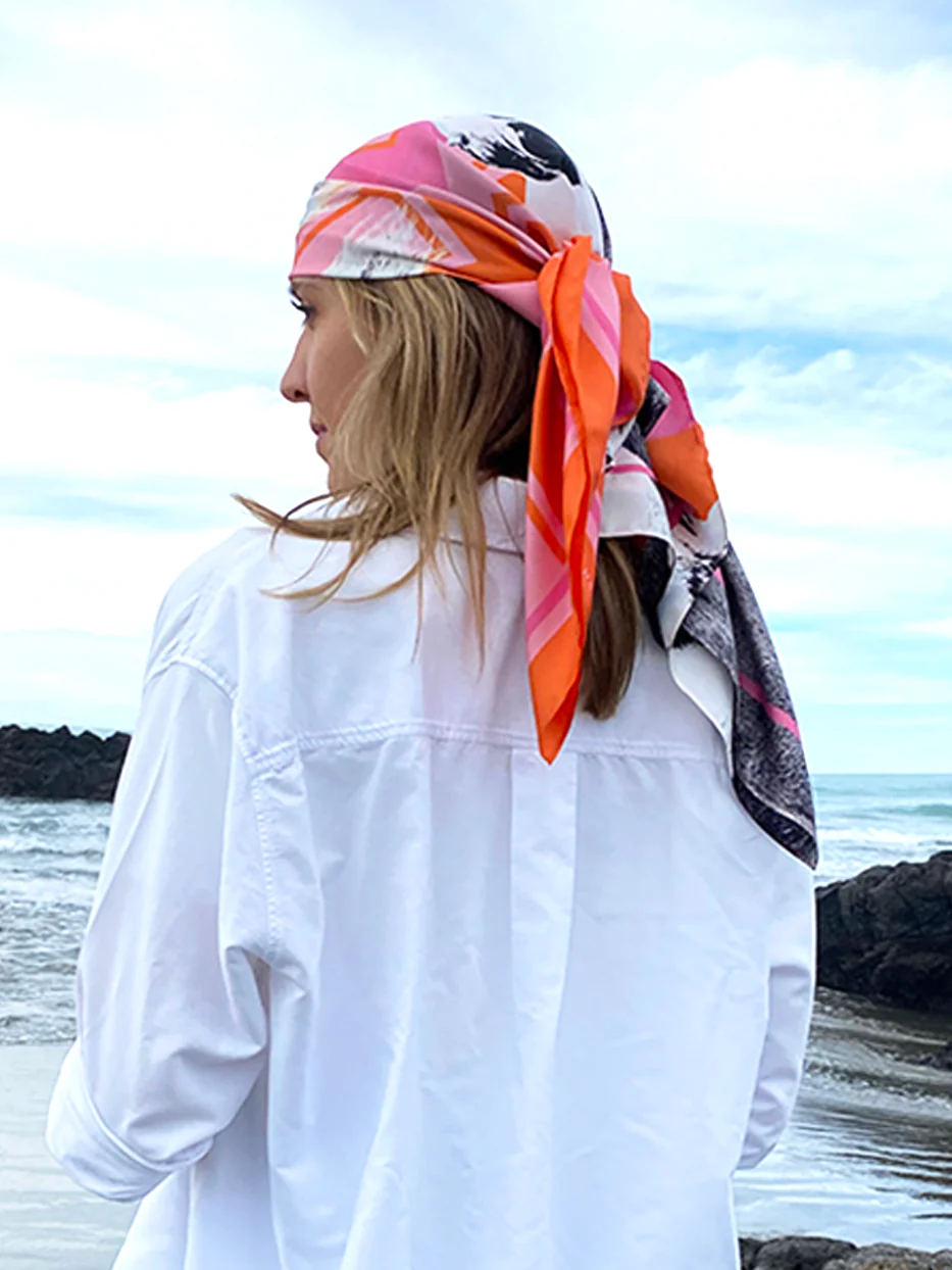 Dark Hampton The Simpson Large Silk Scarf