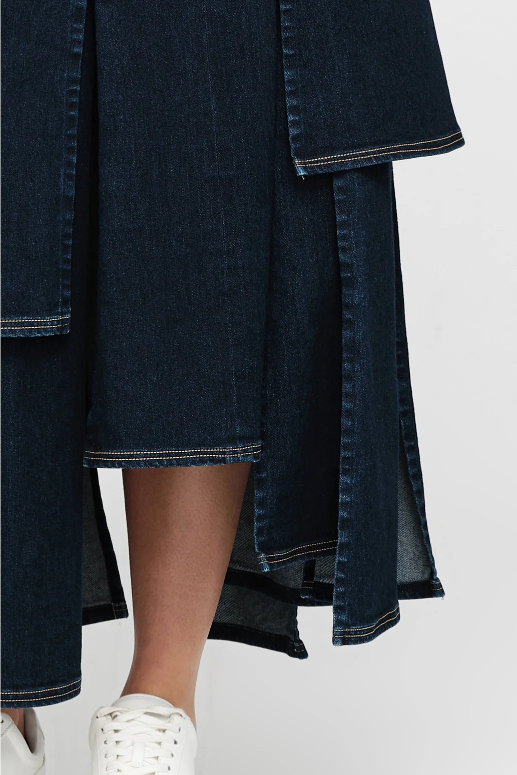 Taylor Splice Skirt - Indigo Denim