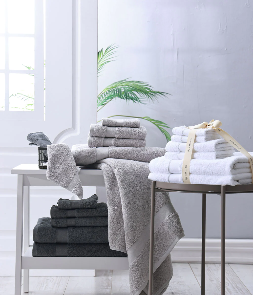 M. M Linen Pure Essentials Towel Bundle - White