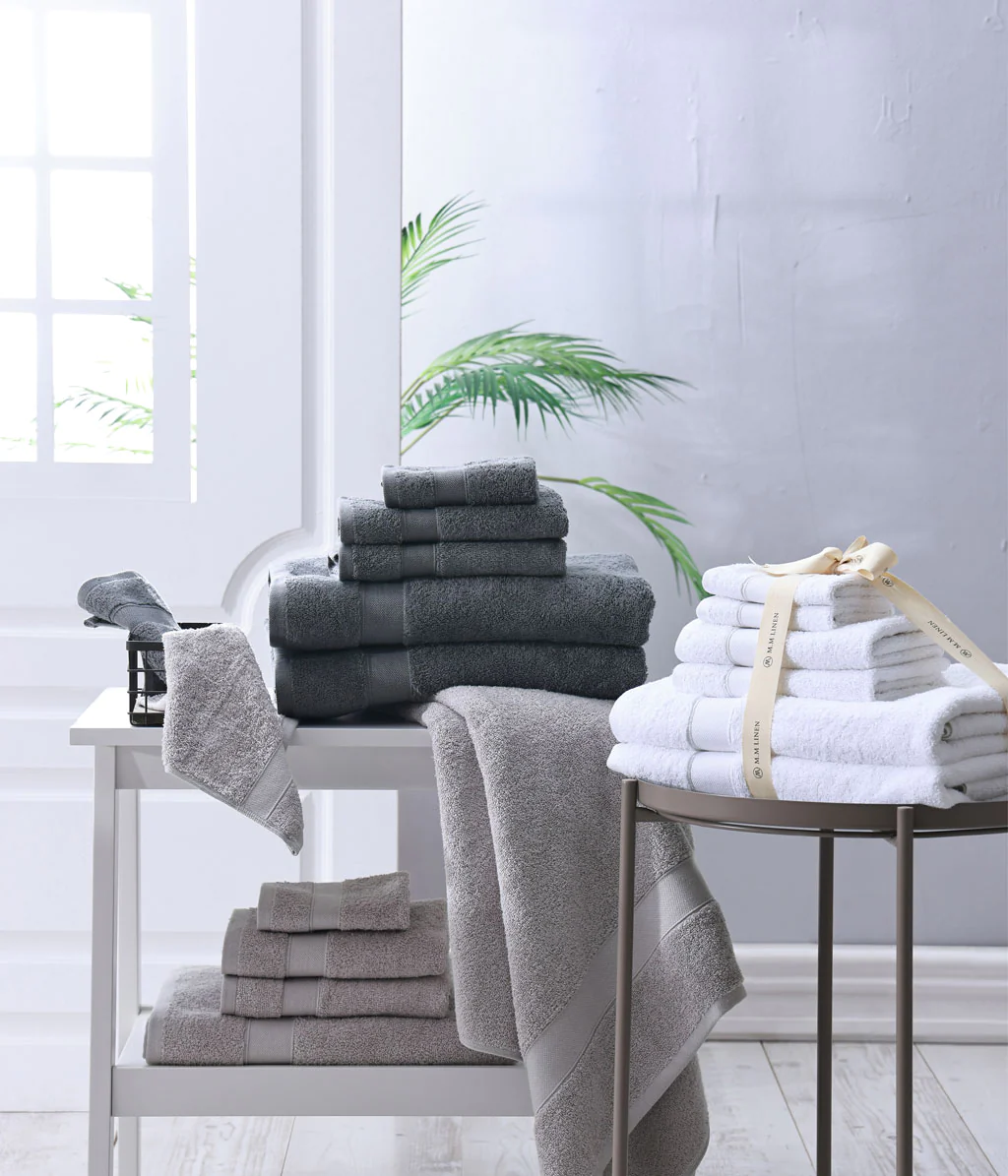 M. M Linen Pure Essentials Towel Bundle - White