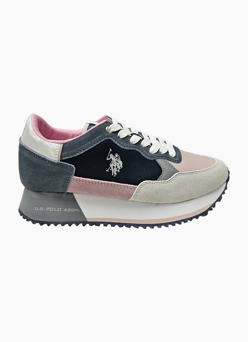 US Polo Assn Sacha Sneaker - Blue/Pink