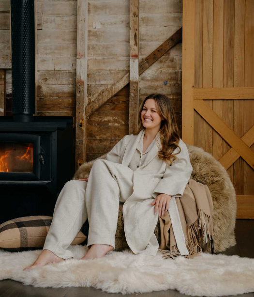 MM Linen Willow Waffle Pants - Ecru