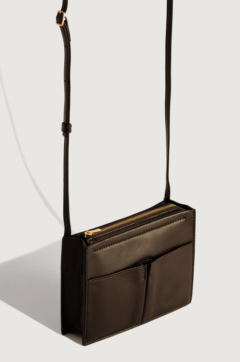 Yu Mei Emma Bag - Espresso Lamb