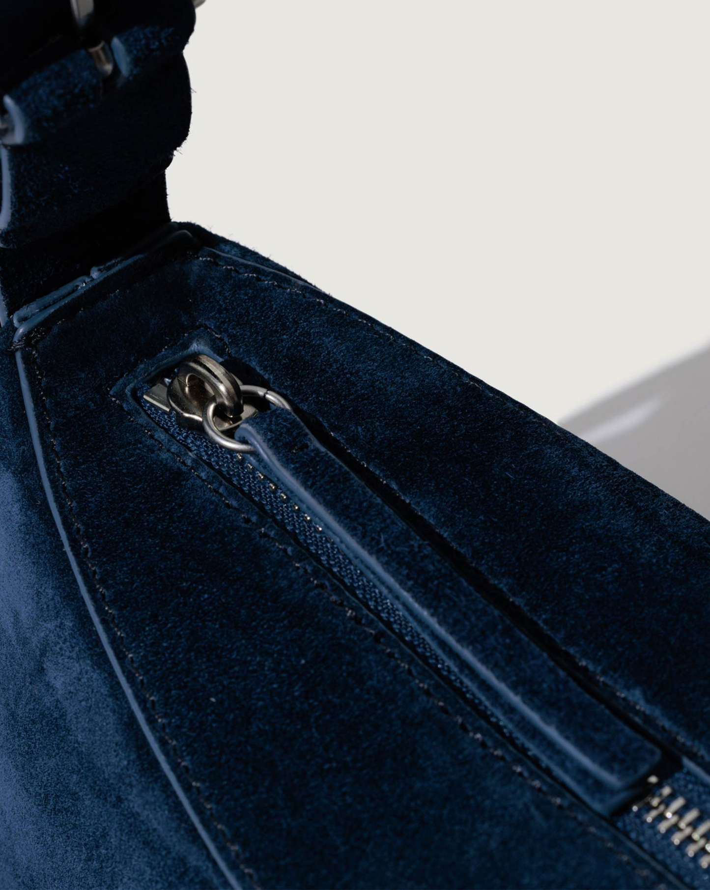 Yu Mei Bobby Bag - Blue Navy Suede