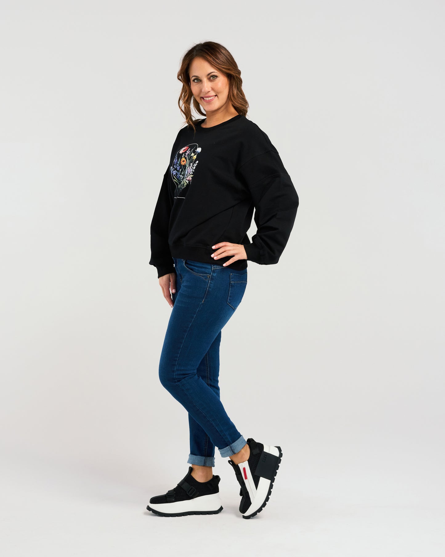 Zafina Livia Sweat - Black