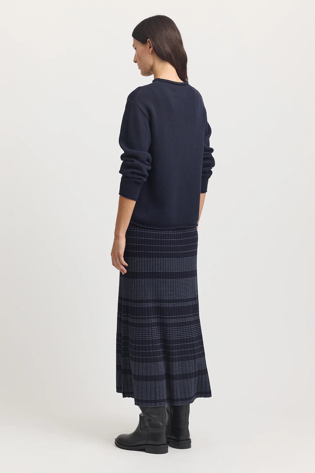 Toorallie Relaxed Mock Neck - French Navy