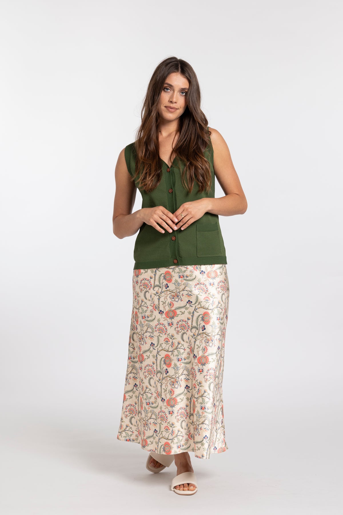 Mi Moso Allegra Vest - Green