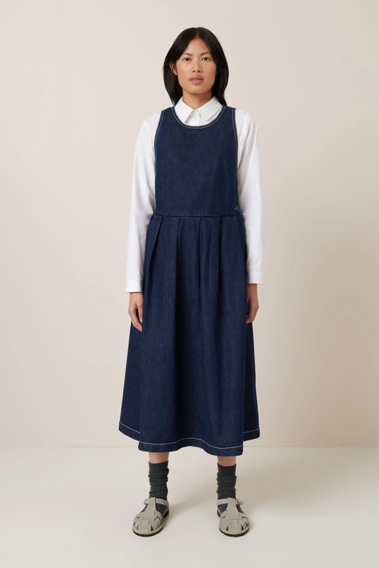 Kowtow Apron Dress - Indigo Denim