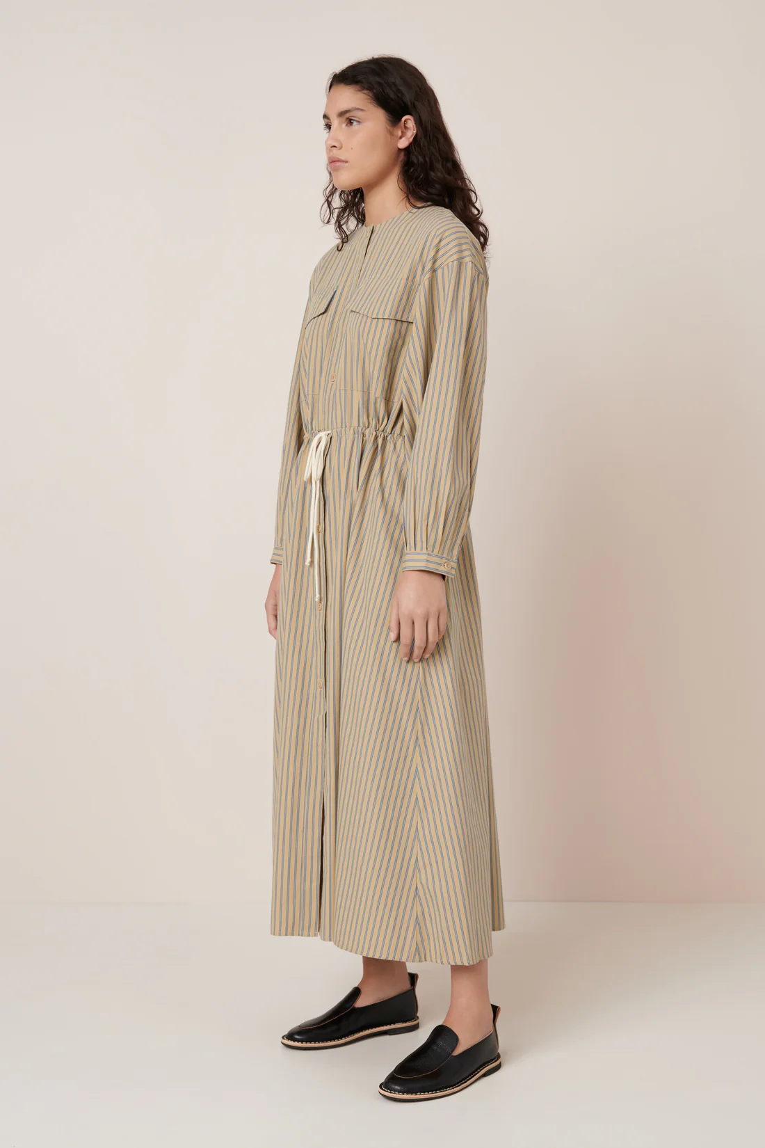 Kowtow Array Dress - Double Pinstripe