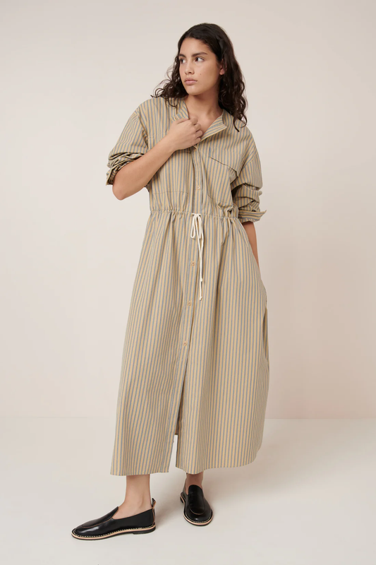 Kowtow Array Dress - Double Pinstripe