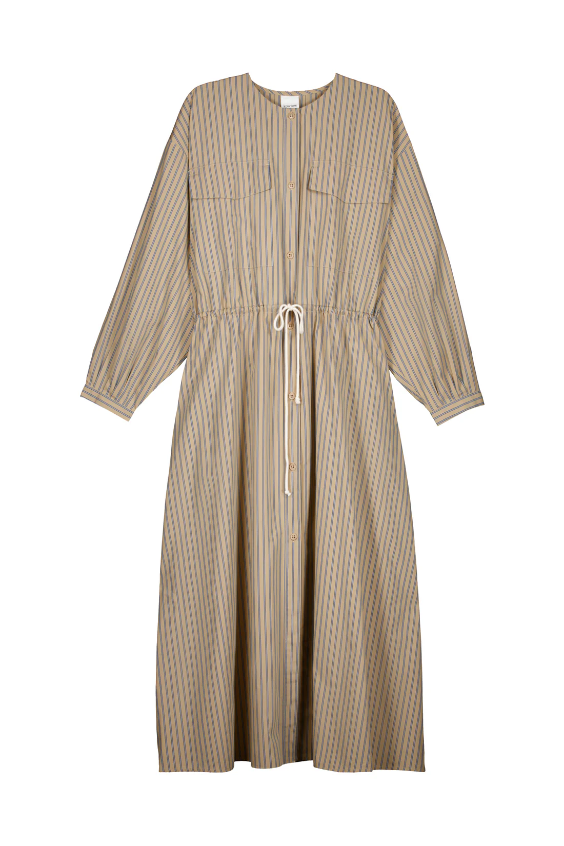 Kowtow Array Dress - Double Pinstripe