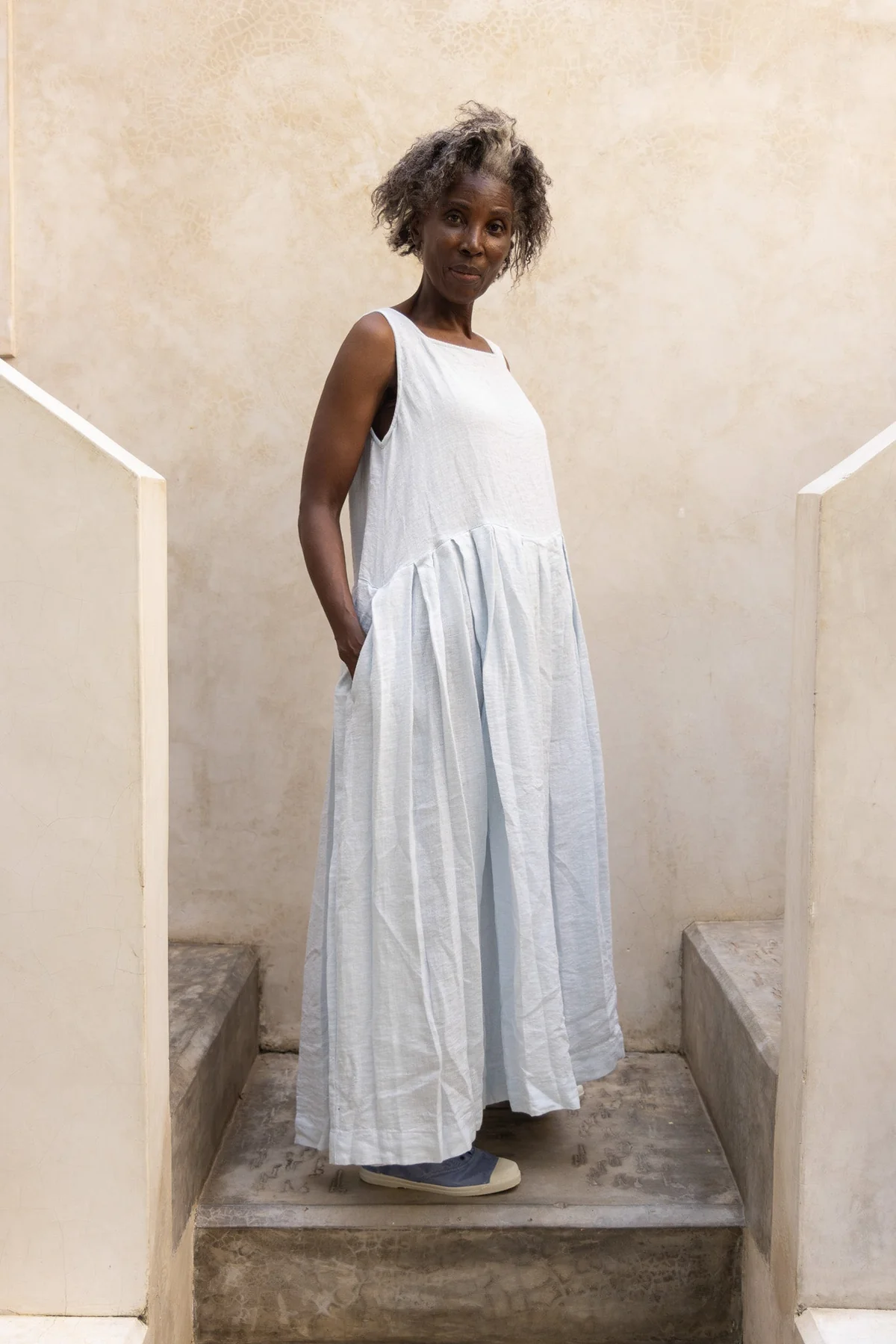 Meg By Design Binti Dress Linen - Ice
