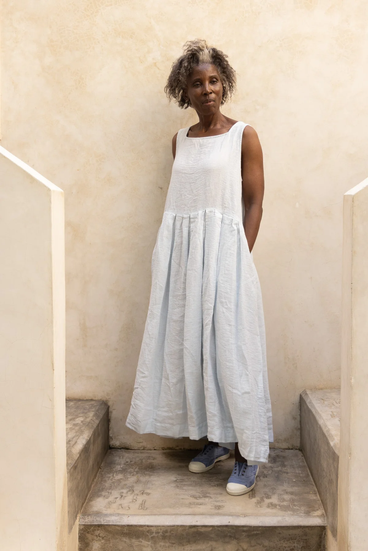Meg By Design Binti Dress Linen - Ice
