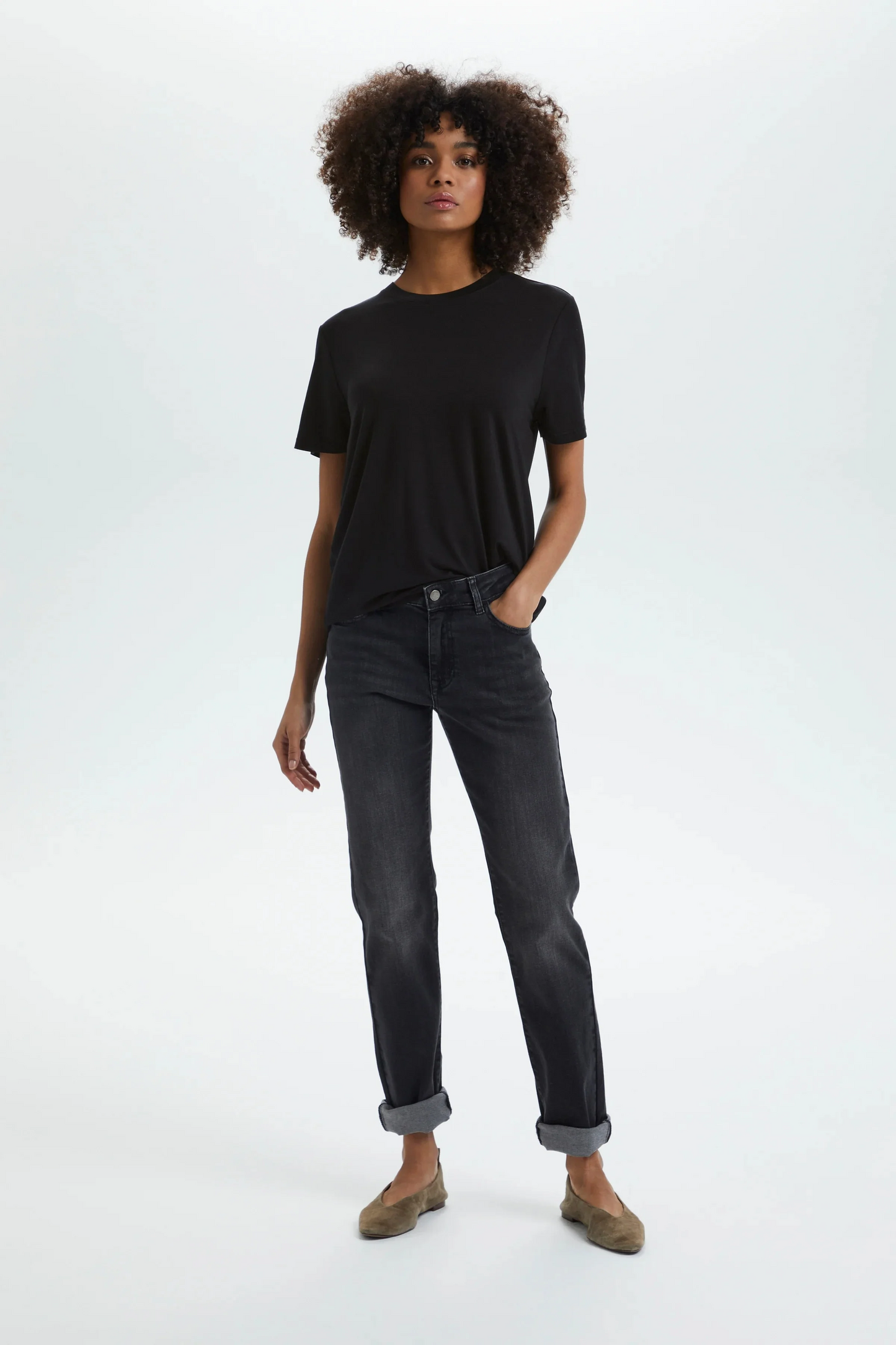 Saint Tropez Adelia Regular T-Shirt - Black