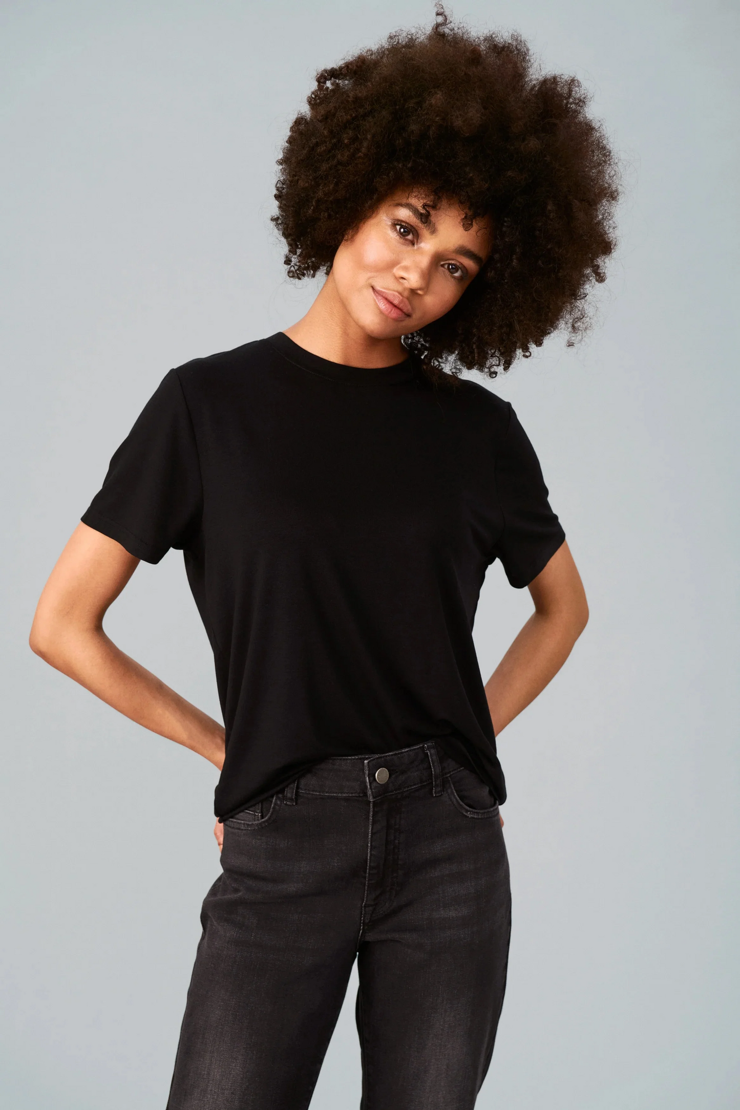 Saint Tropez Adelia Regular T-Shirt - Black