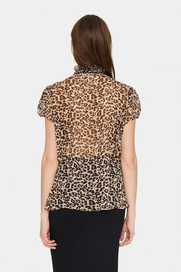 Saint Tropez Lilja SS Shirt - Leopard