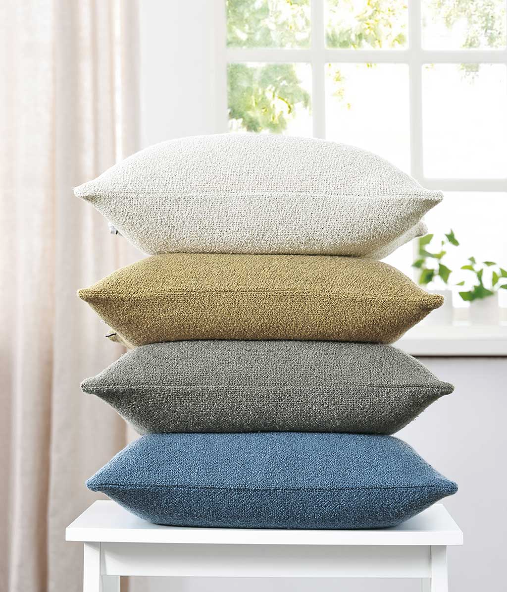 M. M Linen Boucle Cushion - Oatmeal