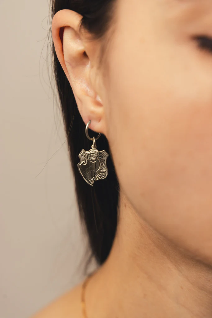 Company Of Strangers Broken Medal Sleeper - Sterling Silver