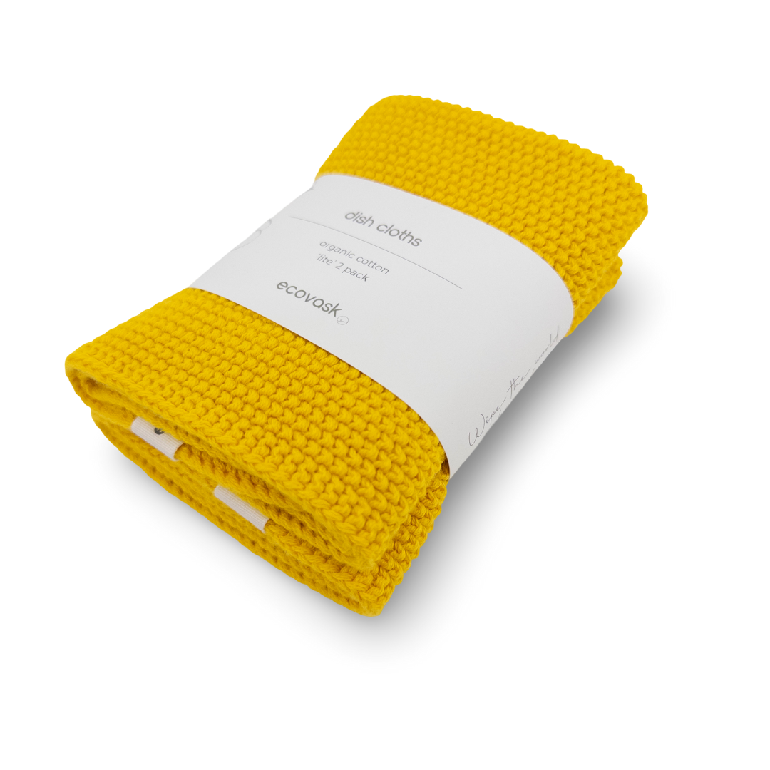 Ecovask Dishcloth Lite 2pk - Daffodil