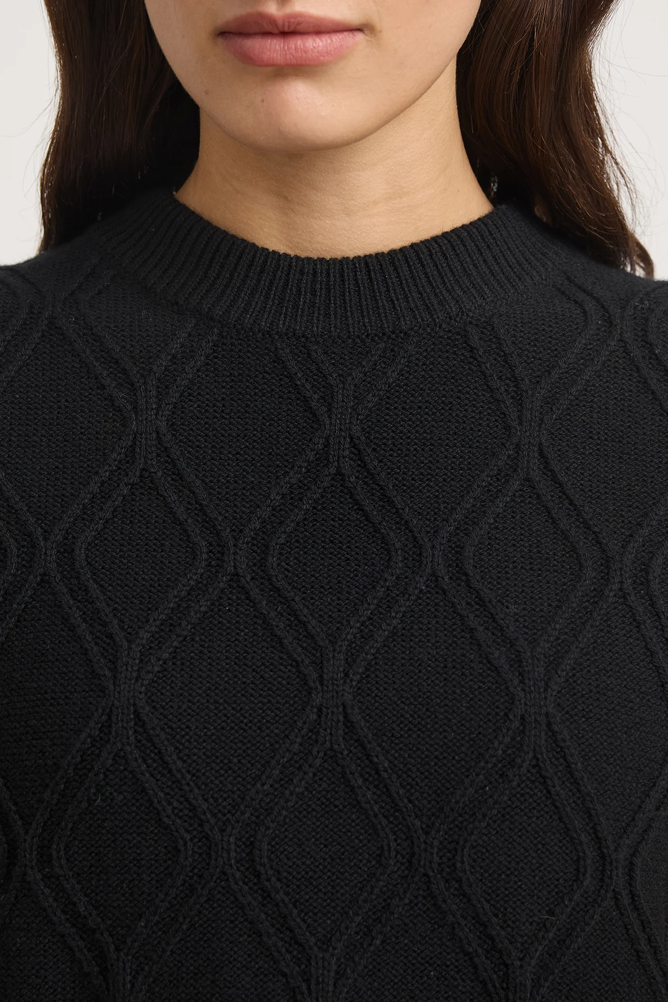 Toorallie Diamond Cable Vest - Black