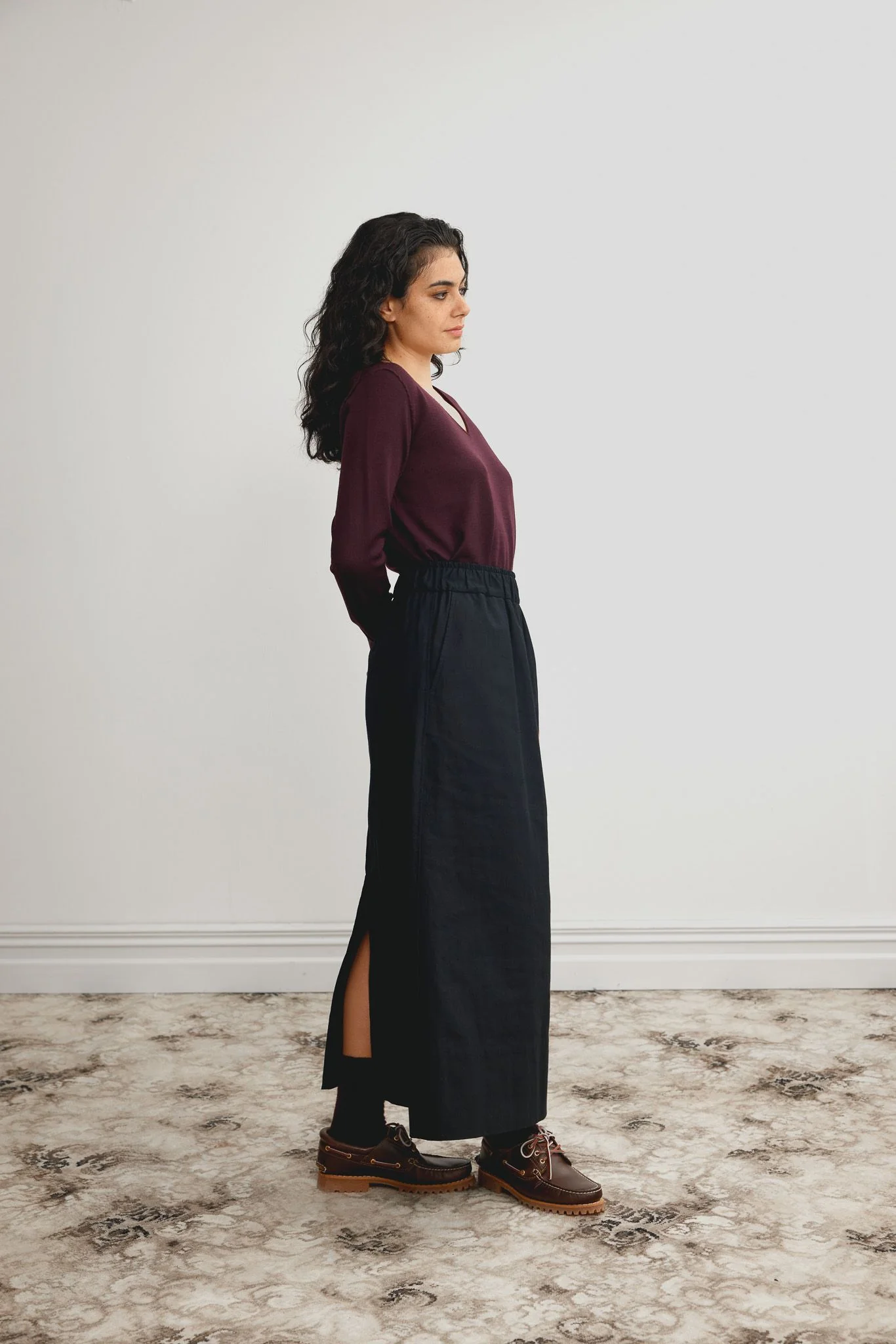 Standard Issue Merino Flared Skirt - Black