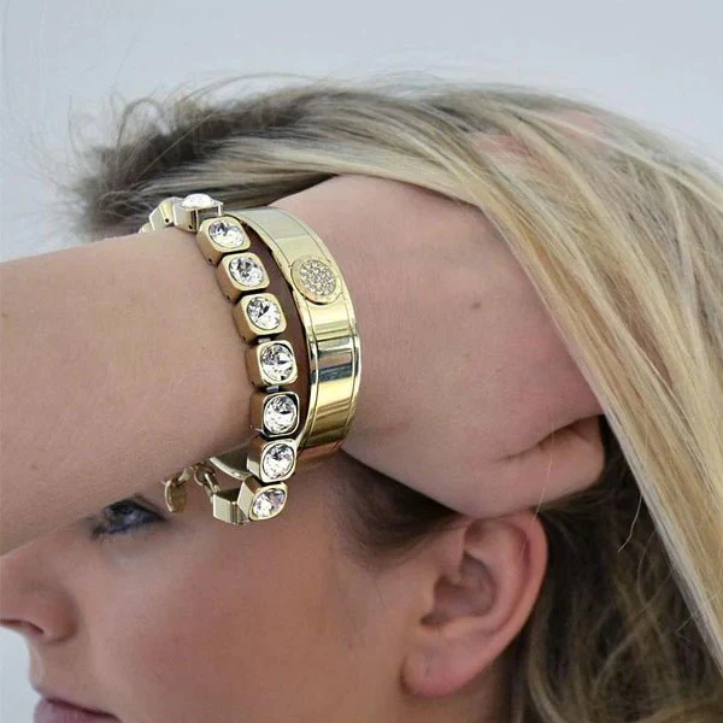 Dyrberg/Kern Conian Bracelet - Crystal Gold