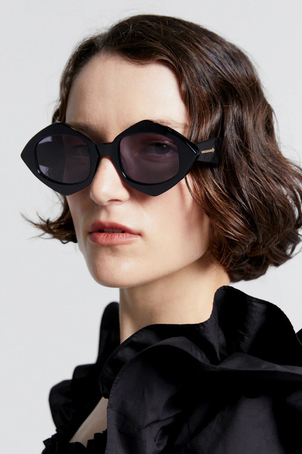 Karen Walker Diamond Dice Sunglasses - Black