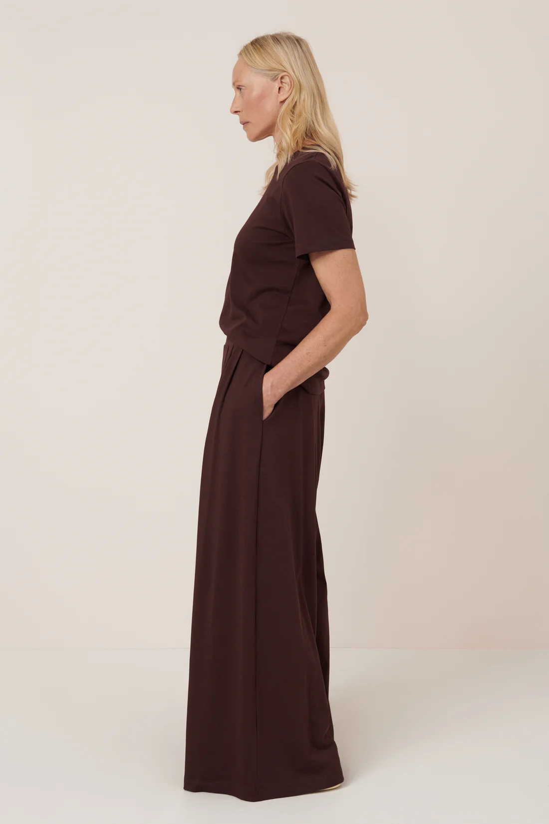 Kowtow Drape Pant - Mahogany