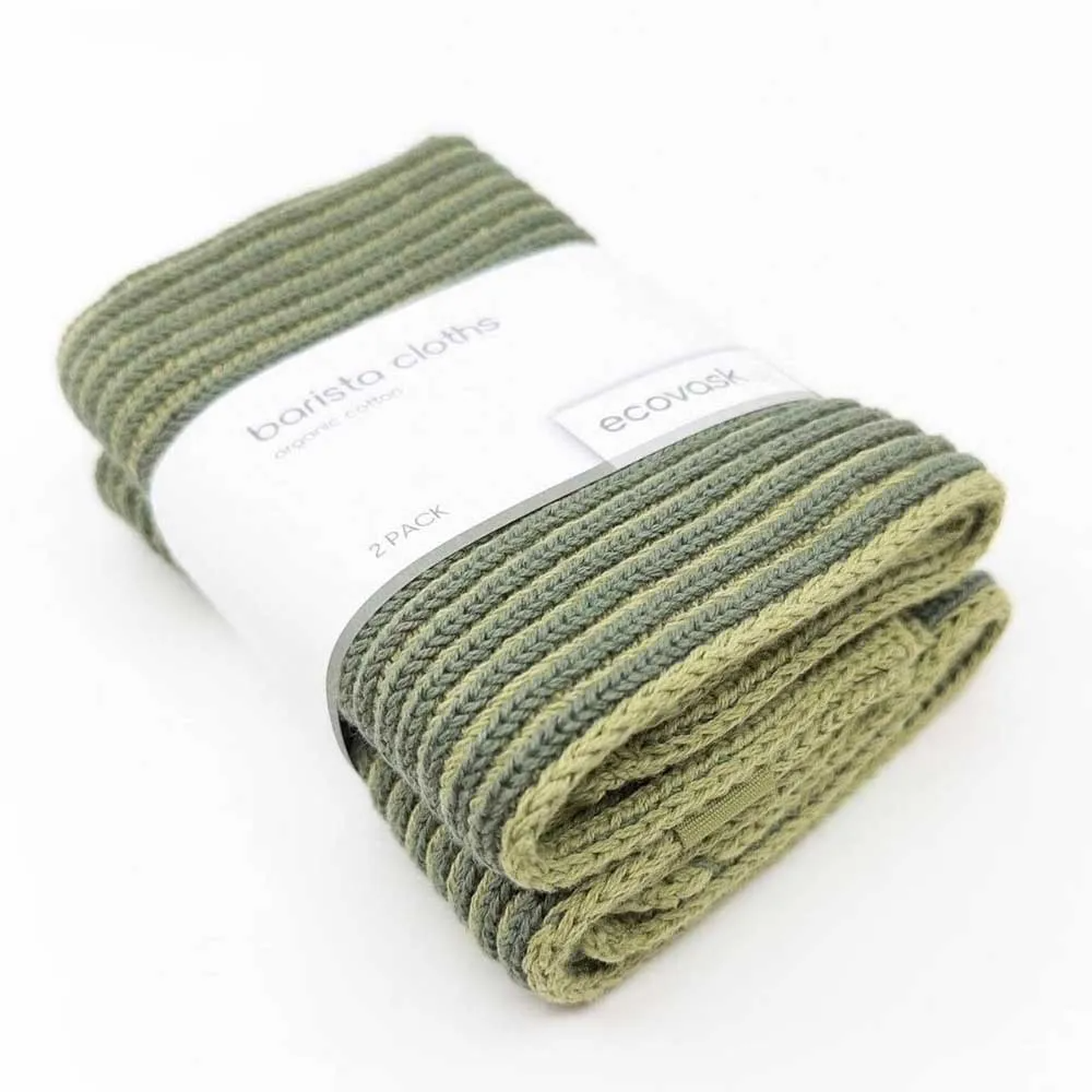 Ecovask Barista Cloths 2pk - Avocado