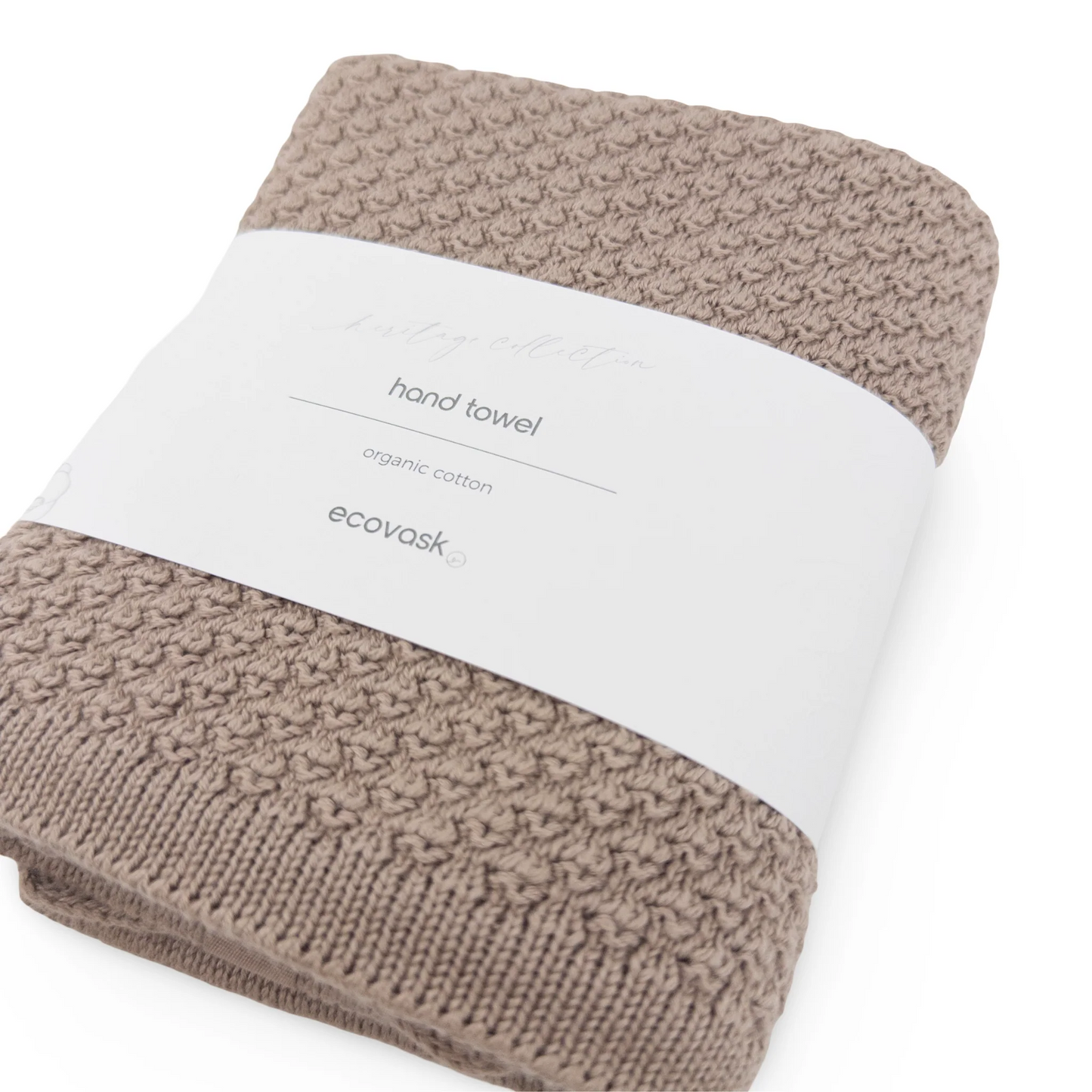 Ecovask Heritage Hand Towel - Hummus