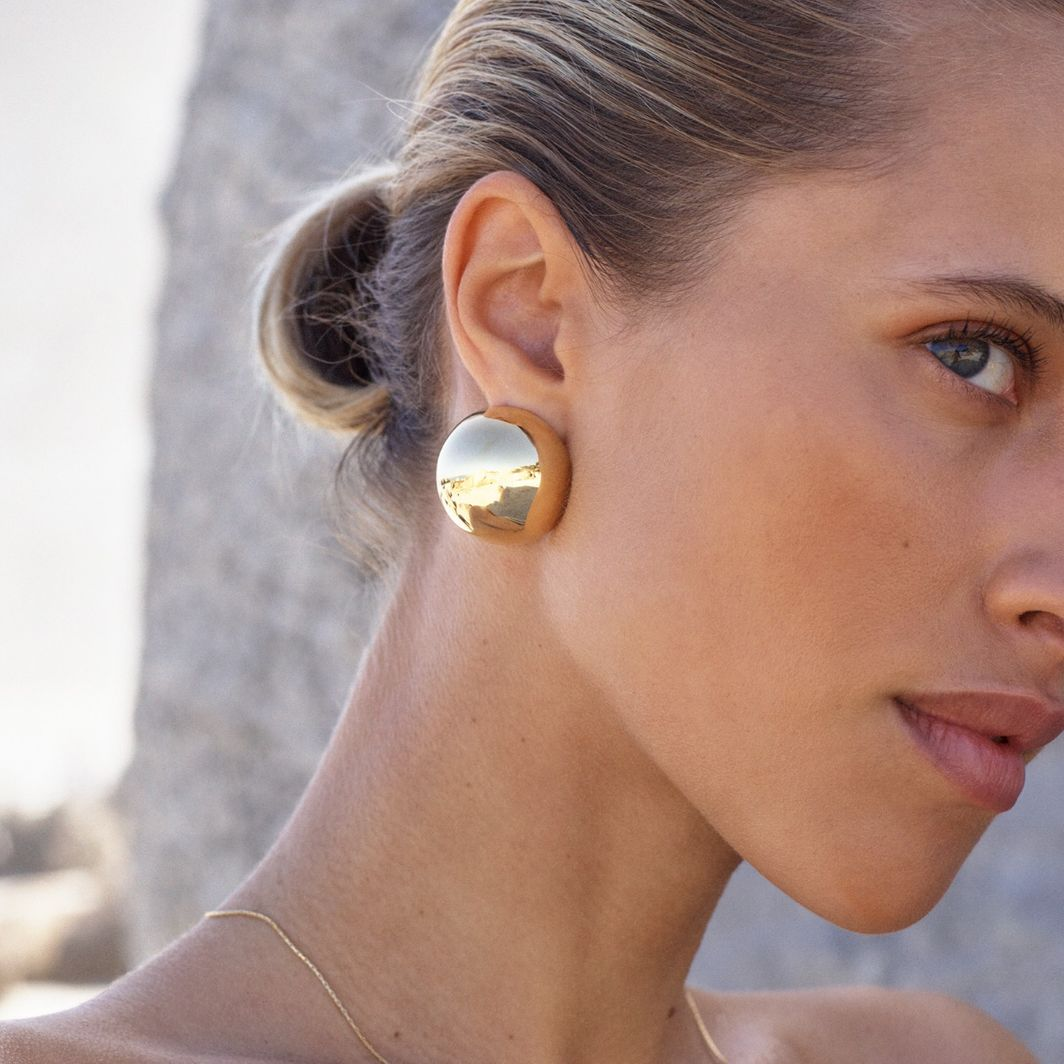 Edblad Bead Studs Maxi Gold