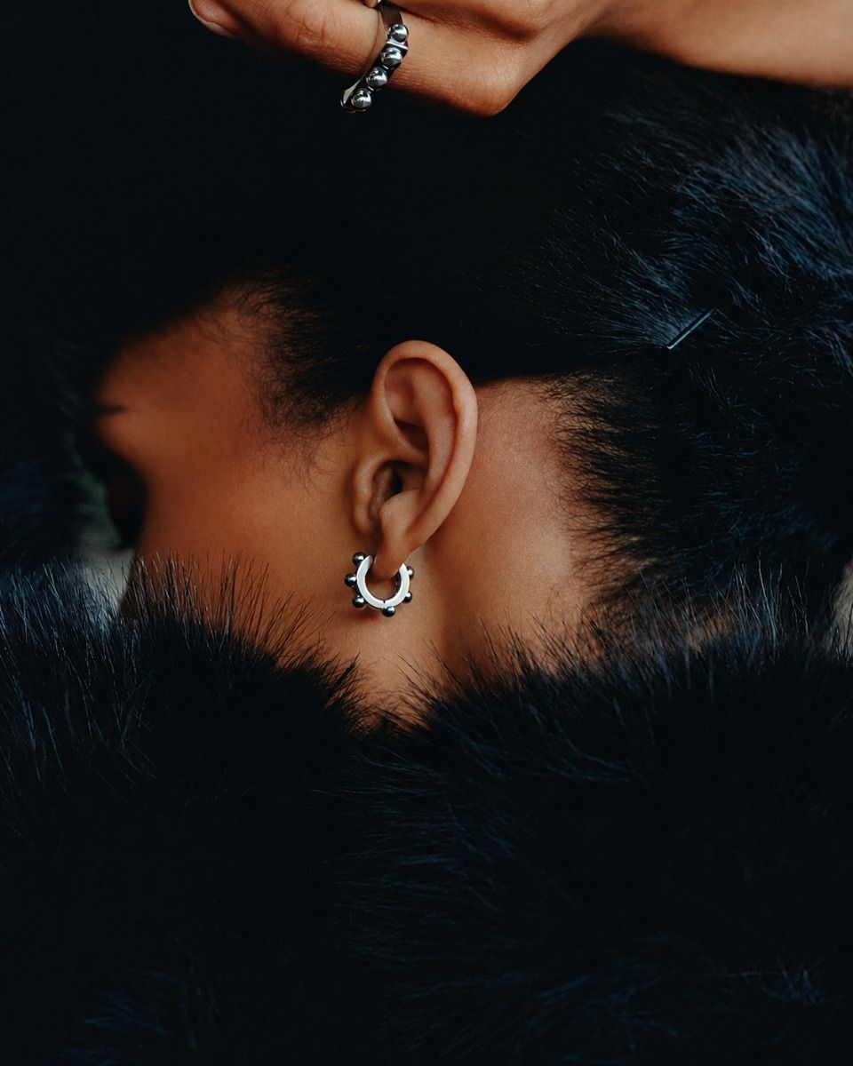 Edblad Stud Hoops - Silver
