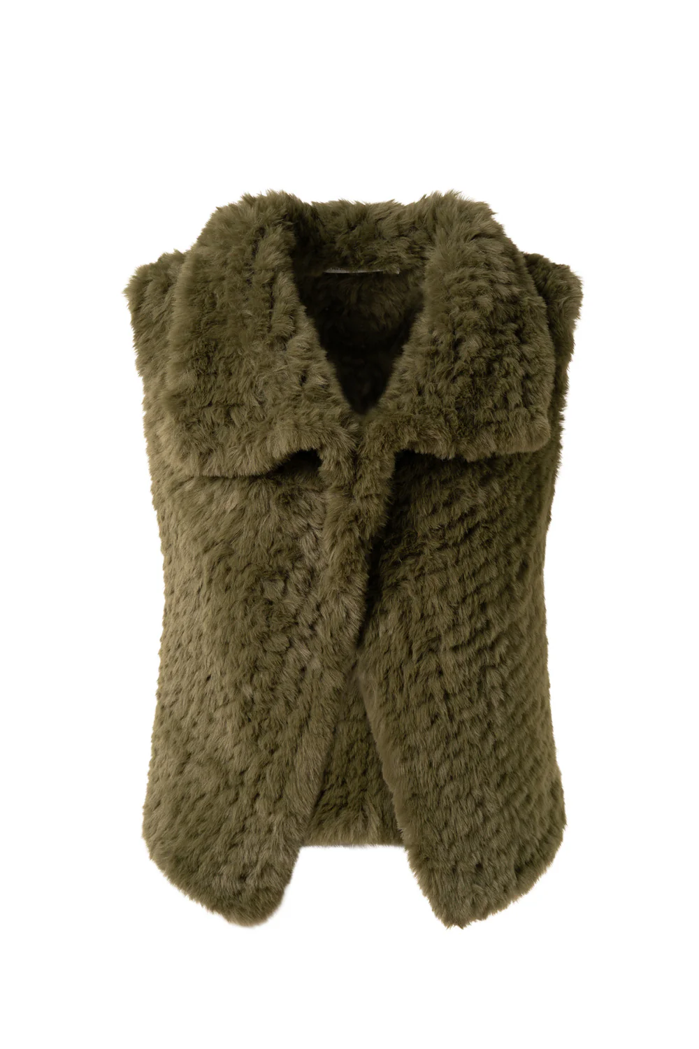 Lemon Tree Eira Fur Vest - Khaki