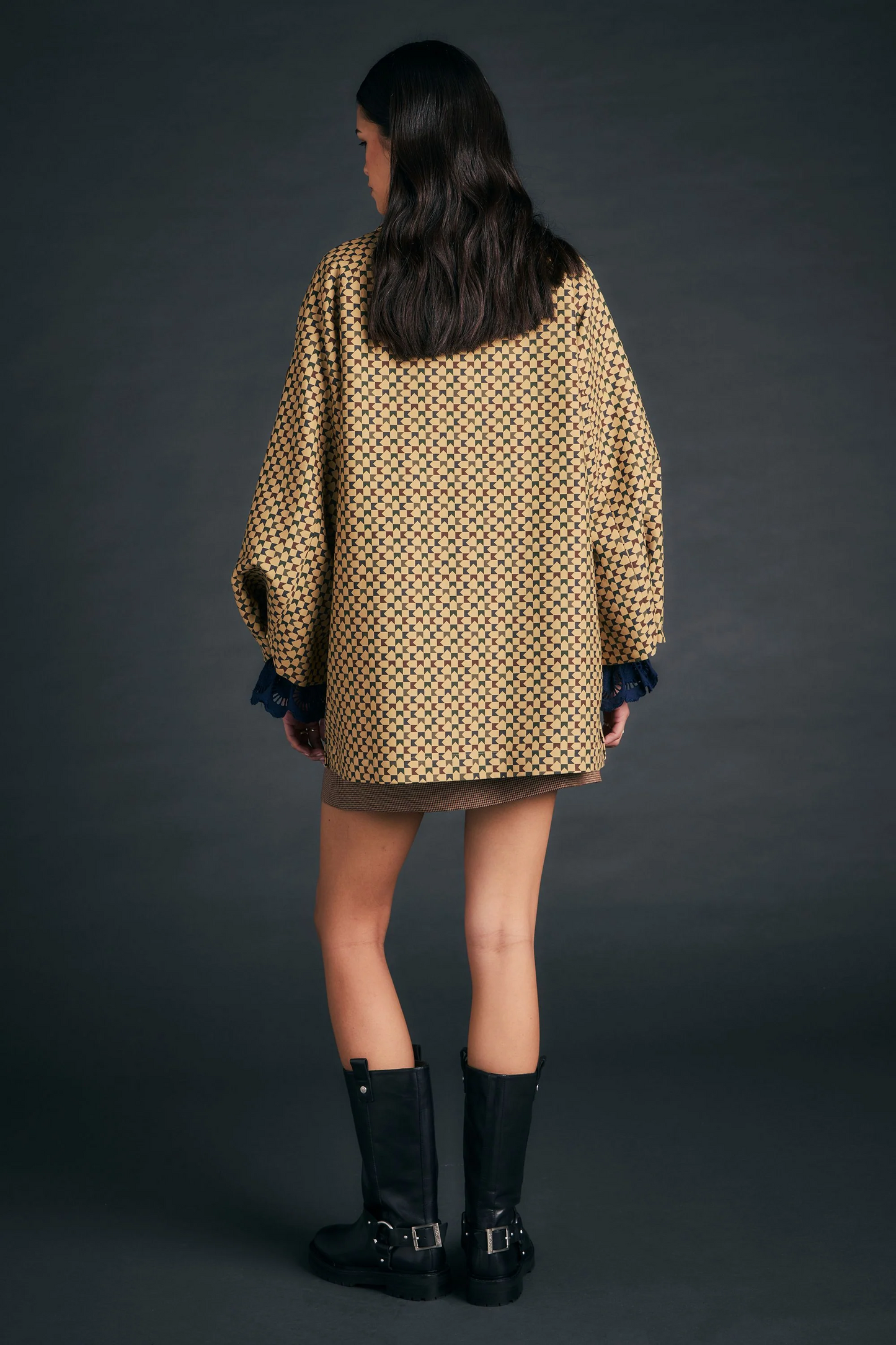 Karen Walker Tiller Jacket - Tan Multi