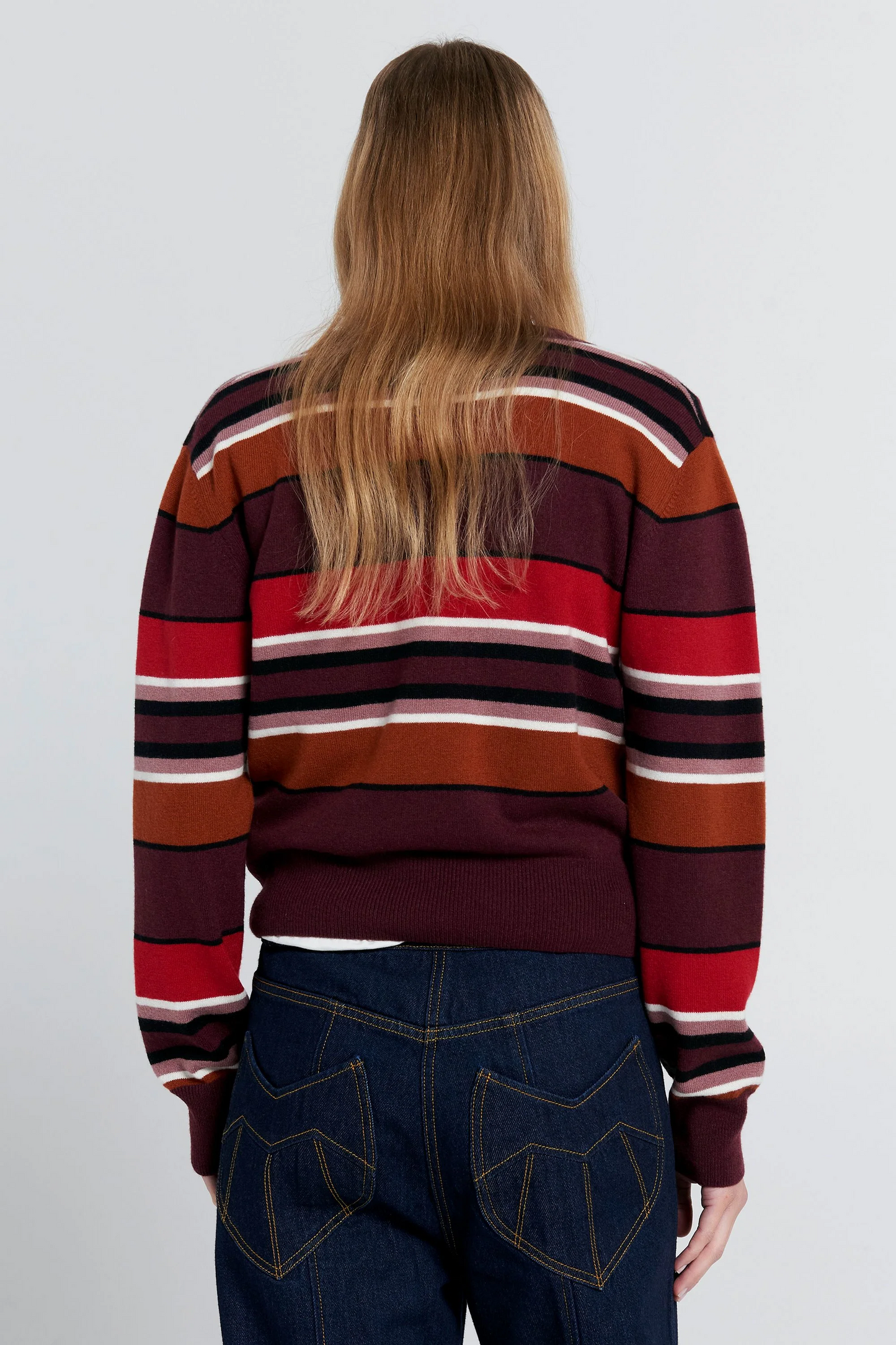 Karen Walker Colette Sweater - Poppy Stripe