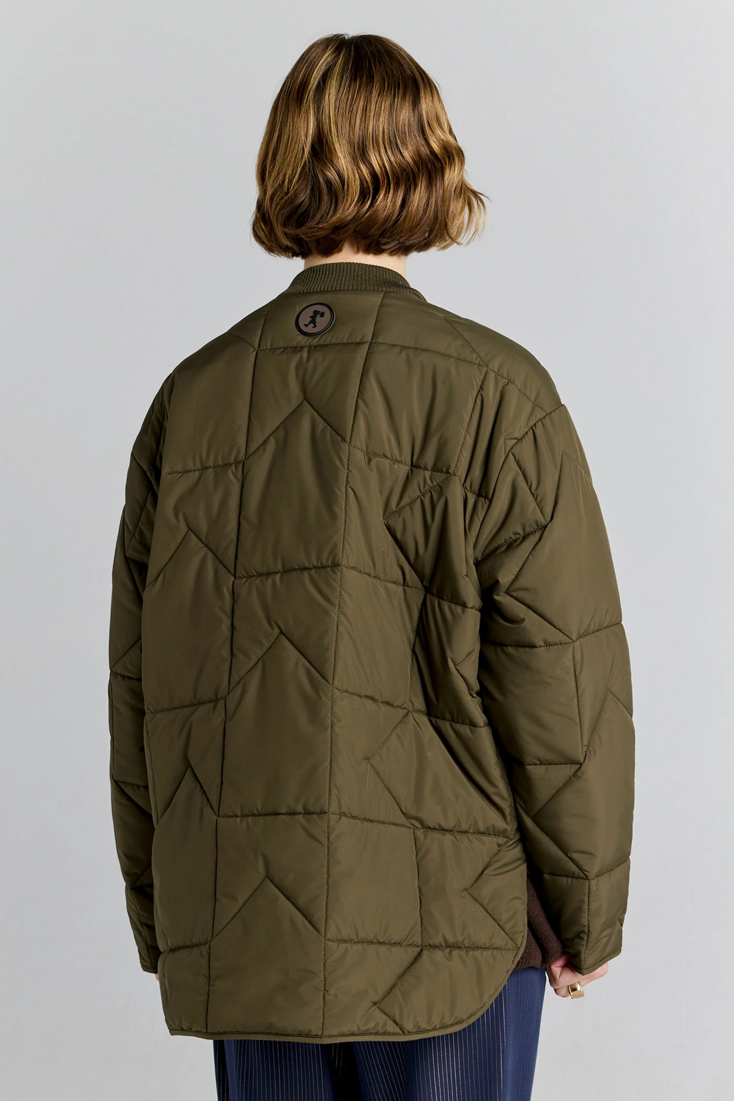 Karen Walker Quilted Monogram Jacket - Dark Olive