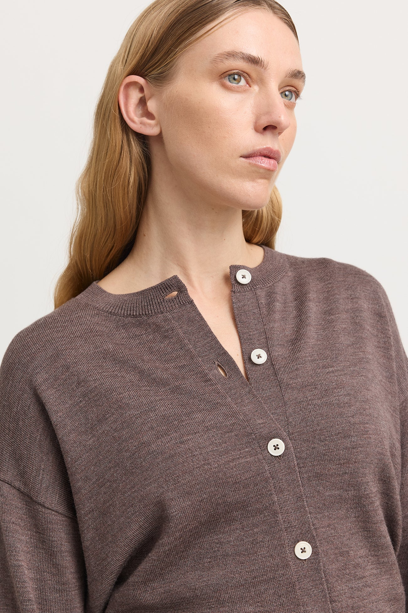 Toorallie Fine Knit Cardigan - Mocha