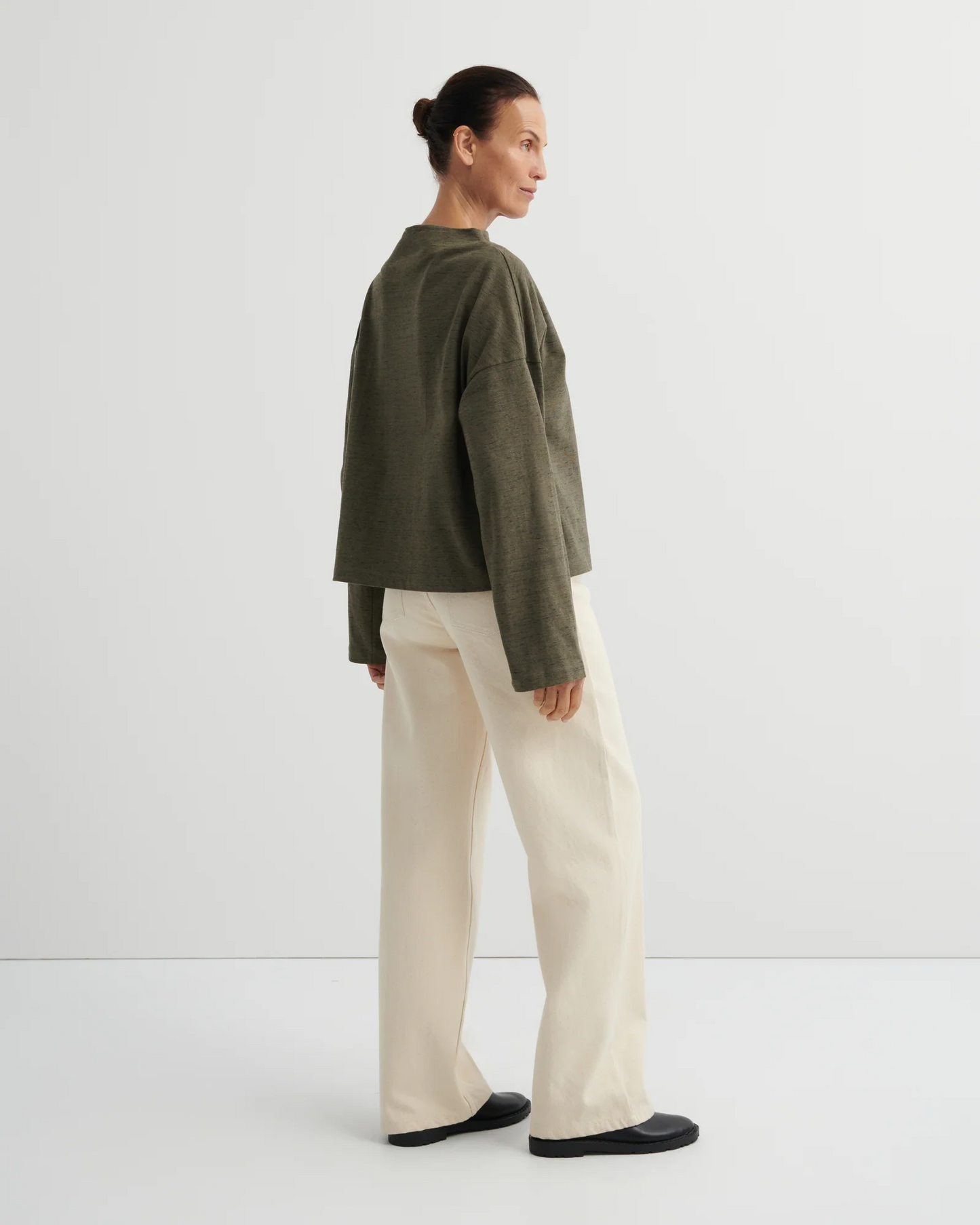 Kowtow Field Top - Bark Melange